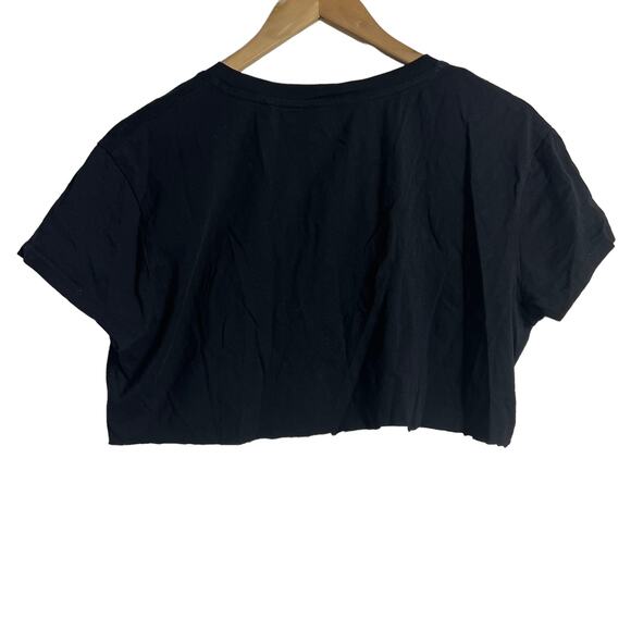 Sandro Paris Tinka Black Gold Sequined Mirror Cropped Top Size M - Picture 4 of 6